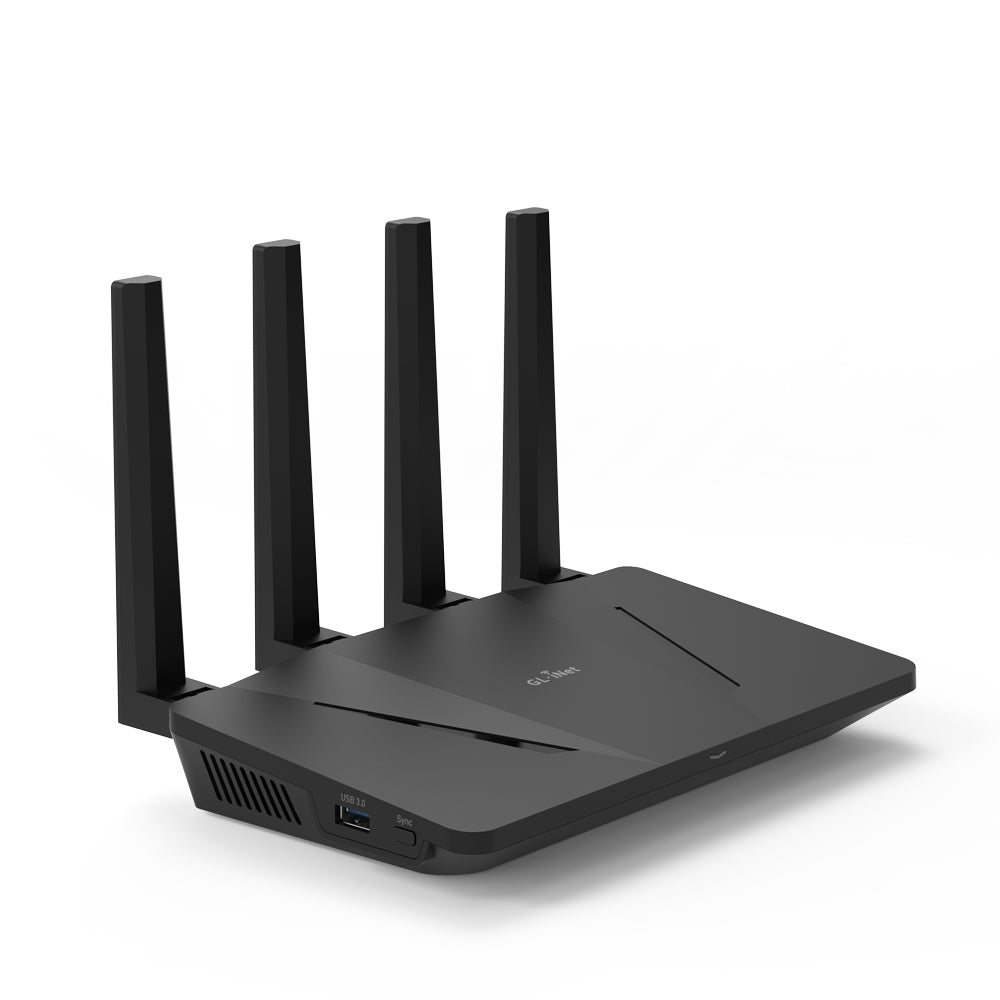 Flint (GL-AX1800) Wi-Fi 6 Home Secure Router with US plug