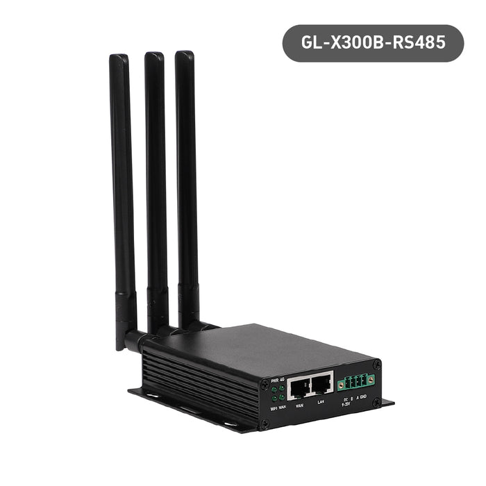 Collie (GL-X300B) Industrial 4G Gateway | RS485 / EG25-G Global Version | US+EU+UK+AU plug