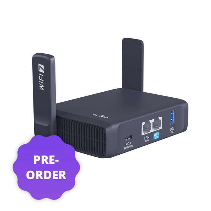 Pre Order | Slate 7 (GL-BE3600) Dual-band Wi-Fi 7 Travel Router