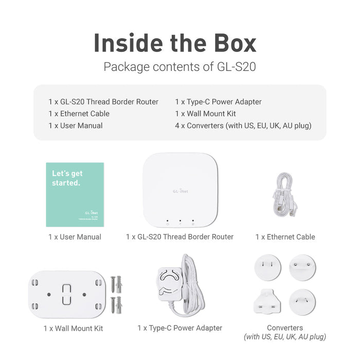 GL-S20 IoT Gateway | Thread Border Router - GL.iNet